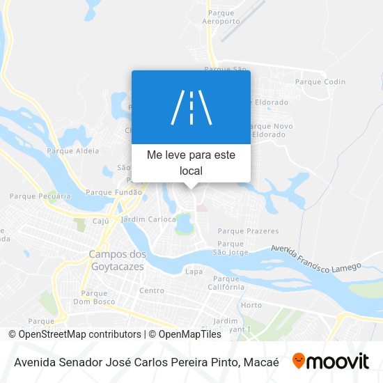 Avenida Senador José Carlos Pereira Pinto mapa