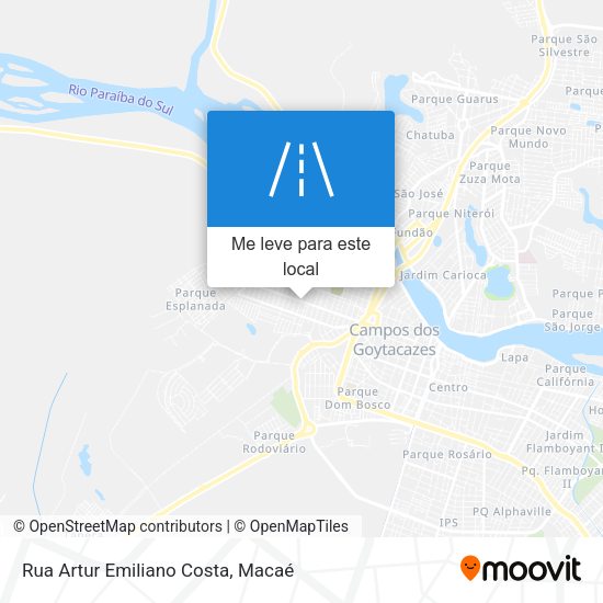 Rua Artur Emiliano Costa mapa