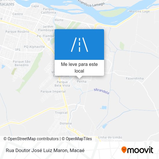 Rua Doutor José Luiz Maron mapa