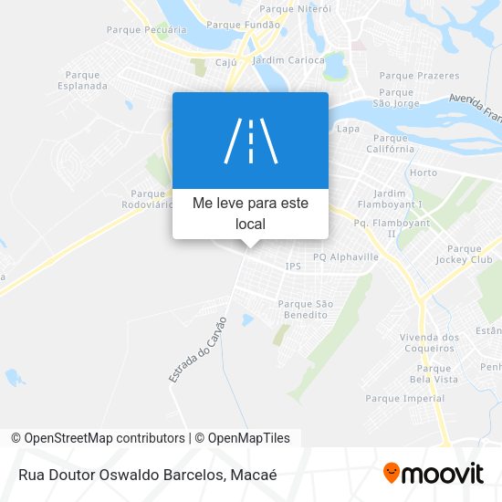 Rua Doutor Oswaldo Barcelos mapa