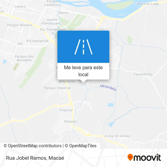Rua Jobel Ramos mapa
