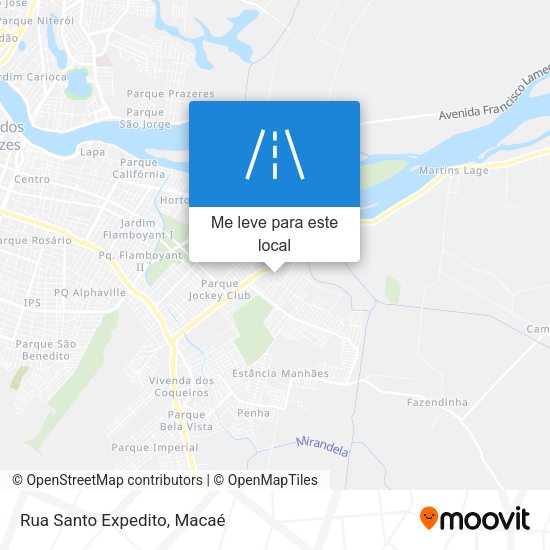Rua Santo Expedito mapa