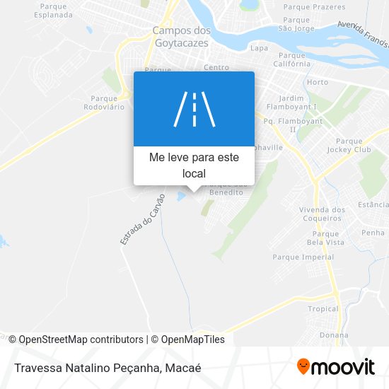Travessa Natalino Peçanha mapa