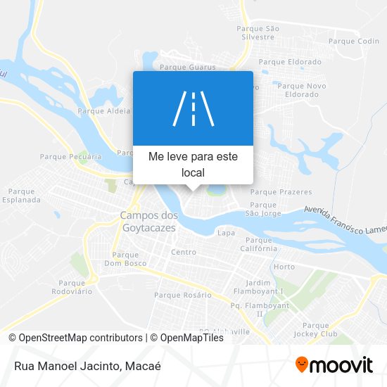 Rua Manoel Jacinto mapa