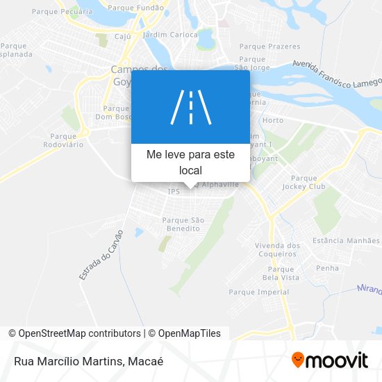 Rua Marcílio Martins mapa