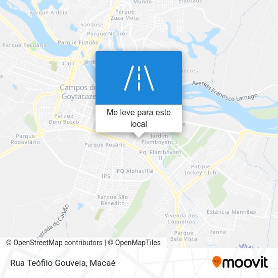 Rua Teófilo Gouveia mapa