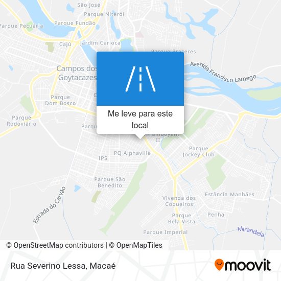 Rua Severino Lessa mapa