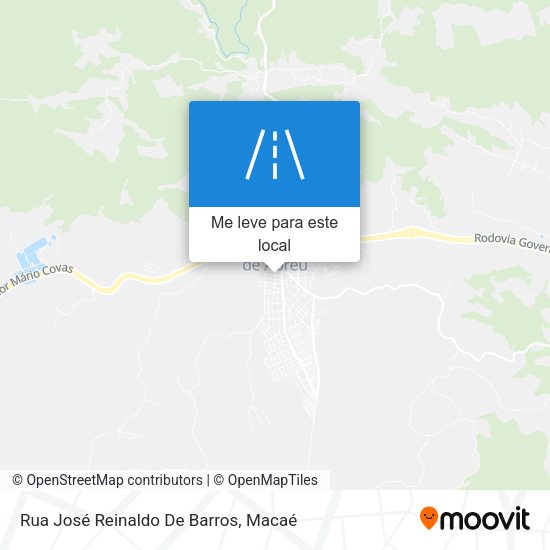 Rua José Reinaldo De Barros mapa