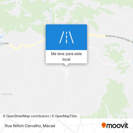 Rua Nilton Carvalho mapa