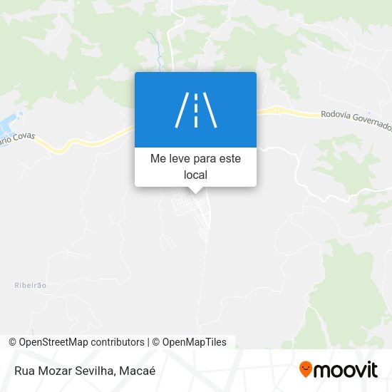 Rua Mozar Sevilha mapa