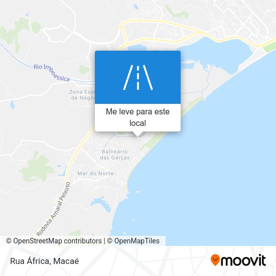 Rua África mapa