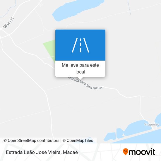 Estrada Leão José Vieira mapa