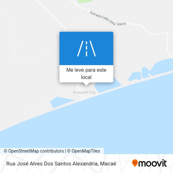 Rua José Alves Dos Santos Alexandria mapa