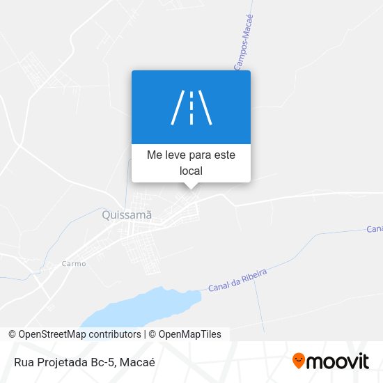 Rua Projetada Bc-5 mapa