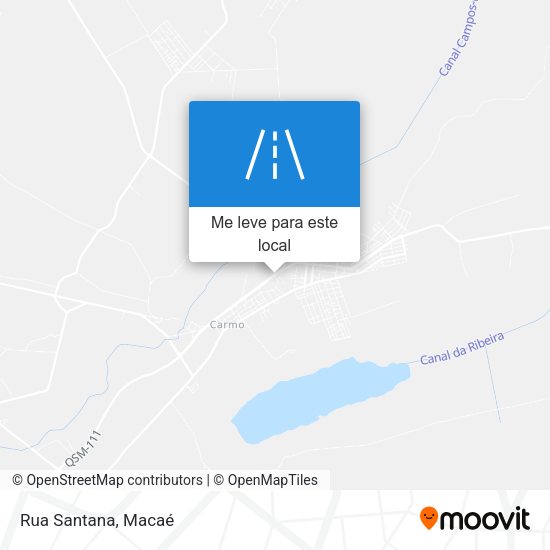 Rua Santana mapa