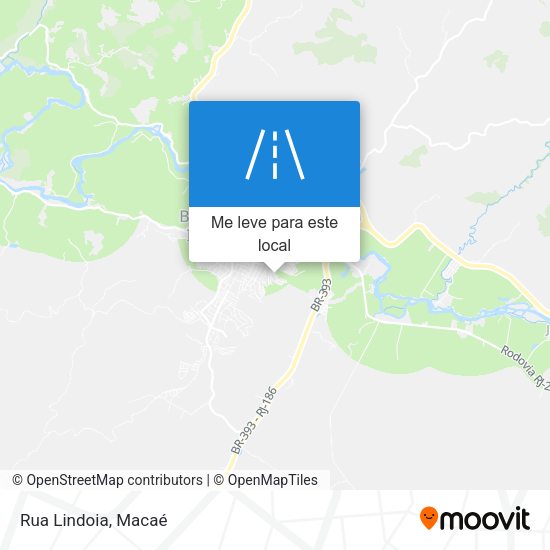 Rua Lindoia mapa