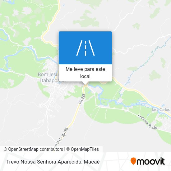 Trevo Nossa Senhora Aparecida mapa