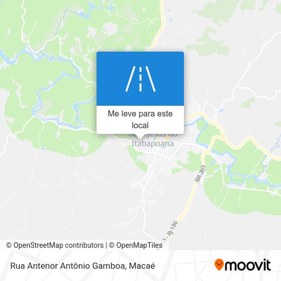 Rua Antenor Antônio Gamboa mapa