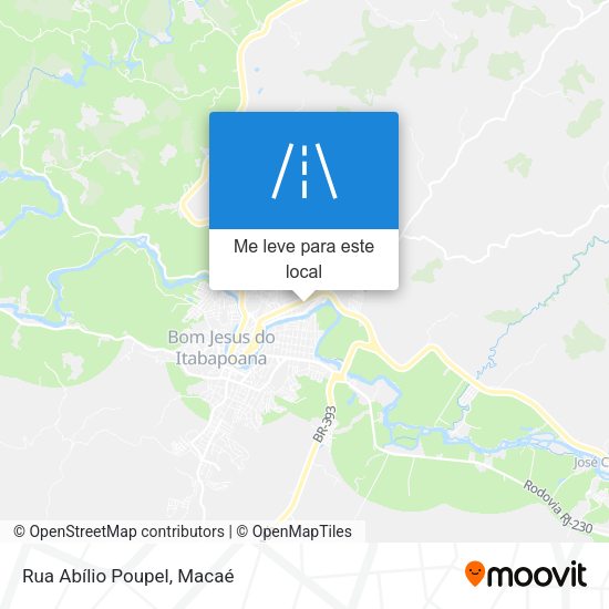 Rua Abílio Poupel mapa