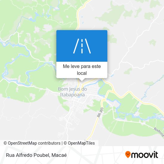 Rua Alfredo Poubel mapa