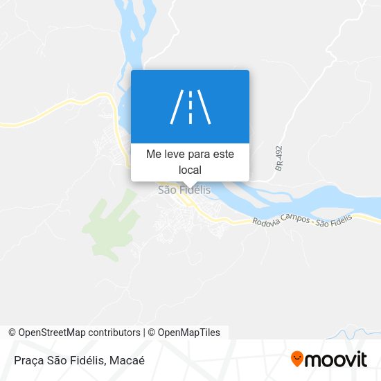 Praça São Fidélis mapa