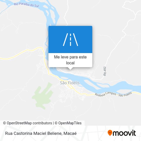 Rua Castorina Maciel Beliene mapa