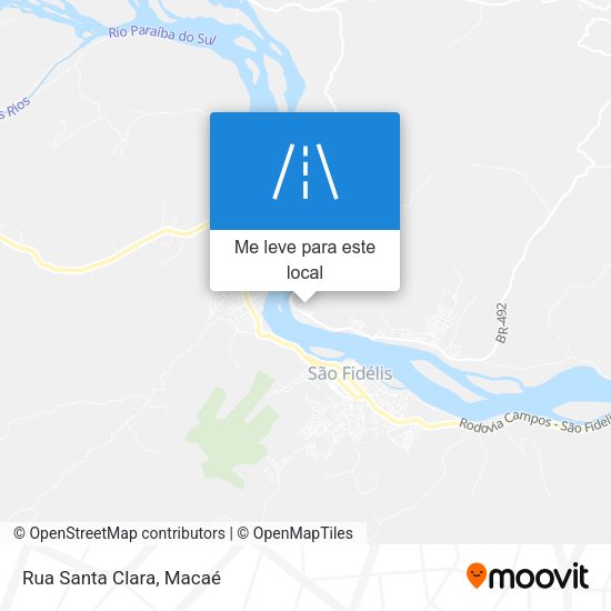 Rua Santa Clara mapa