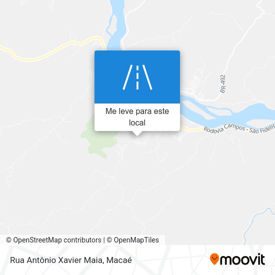 Rua Antônio Xavier Maia mapa