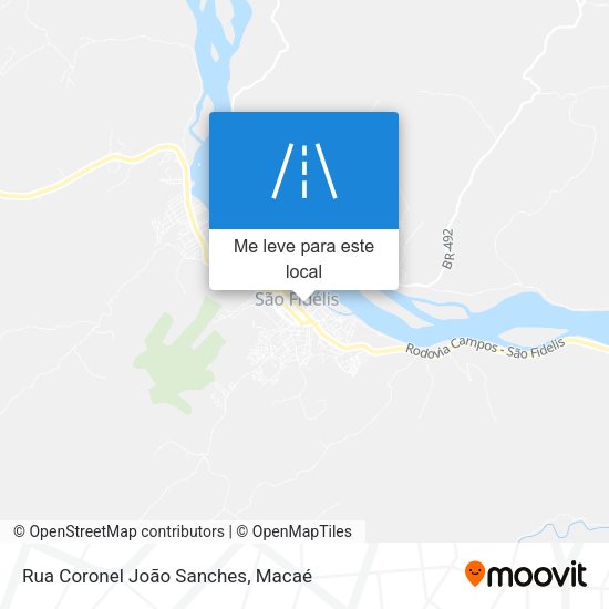 Rua Coronel João Sanches mapa