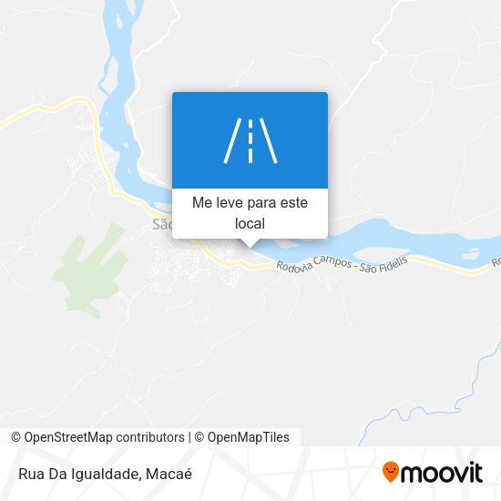 Rua Da Igualdade mapa