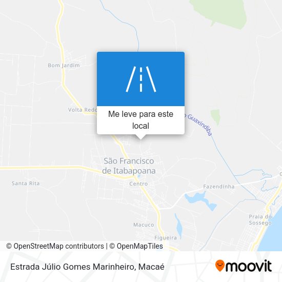 Estrada Júlio Gomes Marinheiro mapa