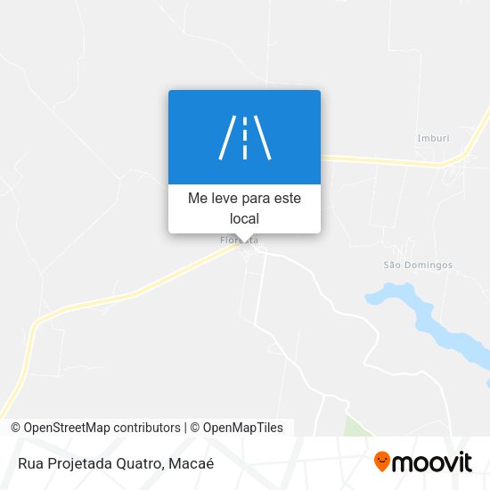 Rua Projetada Quatro mapa