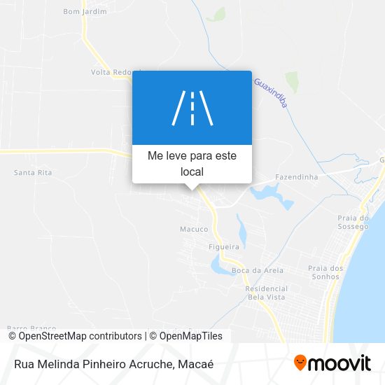 Rua Melinda Pinheiro Acruche mapa