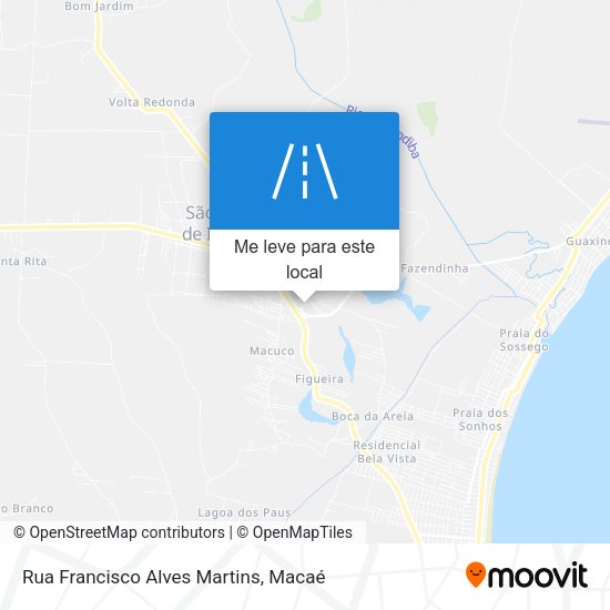 Rua Francisco Alves Martins mapa