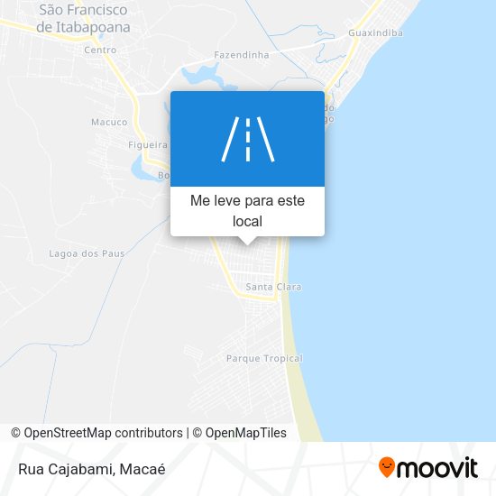 Rua Cajabami mapa