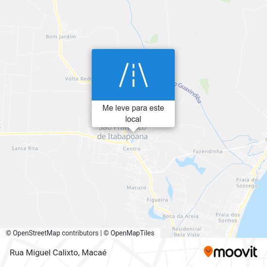 Rua Miguel Calixto mapa