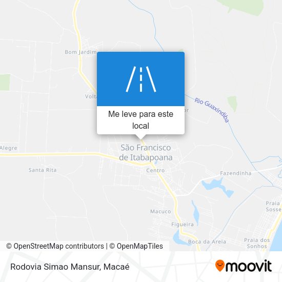 Rodovia Simao Mansur mapa