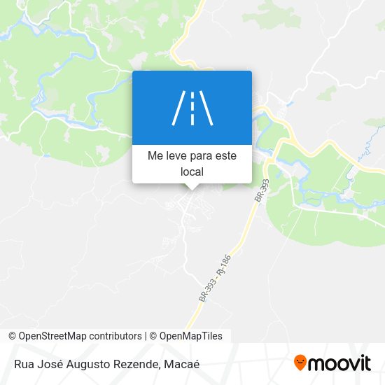 Rua José Augusto Rezende mapa