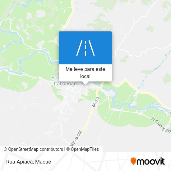 Rua Apiacá mapa