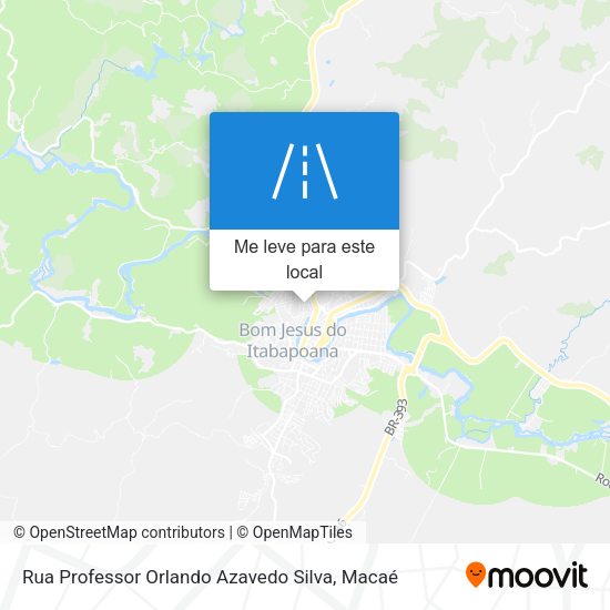 Rua Professor Orlando Azavedo Silva mapa