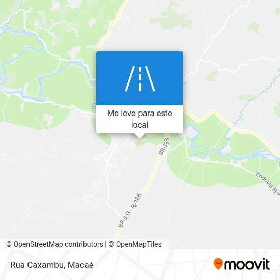 Rua Caxambu mapa