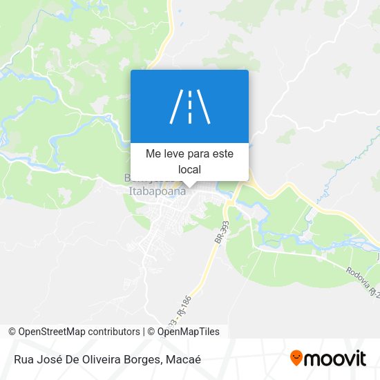 Rua José De Oliveira Borges mapa
