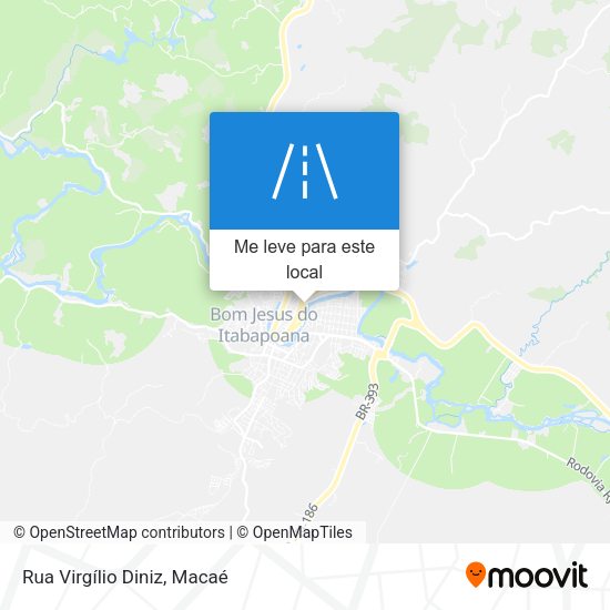Rua Virgílio Diniz mapa