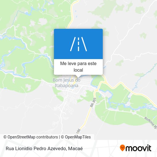 Rua Lionidio Pedro Azevedo mapa