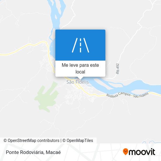 Ponte Rodoviária mapa