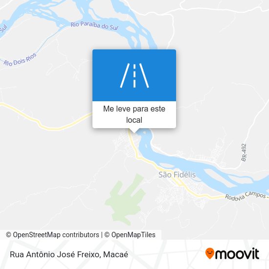 Rua Antônio José Freixo mapa