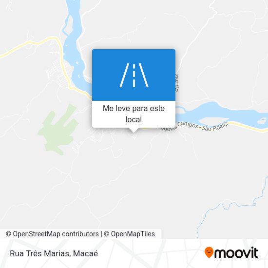 Rua Três Marias mapa