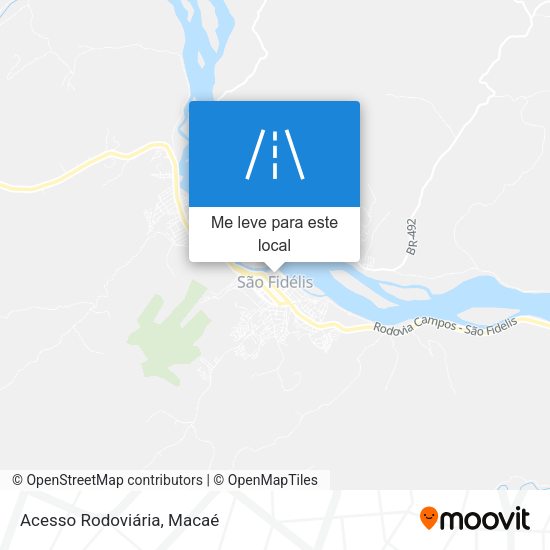 Acesso Rodoviária mapa