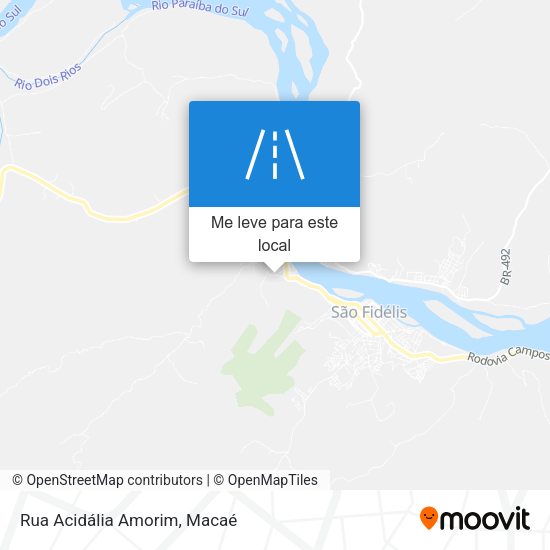 Rua Acidália Amorim mapa