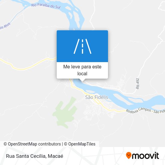 Rua Santa Cecília mapa